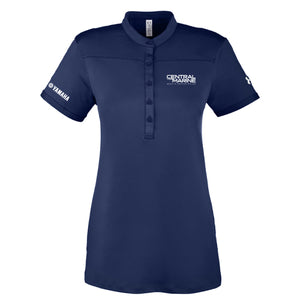 Open image in slideshow, Central Marine - Sales Polo Under Armour Navy w/ Yamaha Logo (Women&#39;s)
