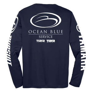 Open image in slideshow, Ocean Blue Yacht - Service Dri-Fit Long Sleeve (Co-Branded) (72 MOQ)
