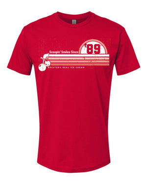Open image in slideshow, Scooping Smiles S/S Tee (Red) PREORDER
