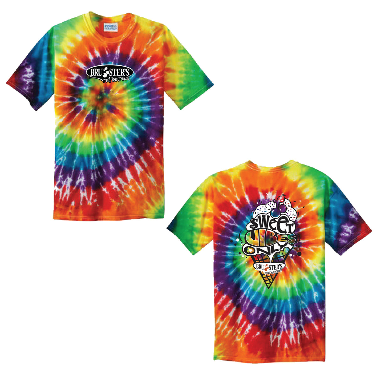 Bruster's Sweet Vibes Only S/S Tee (Tie-Dye) – ADVANCED MERCH