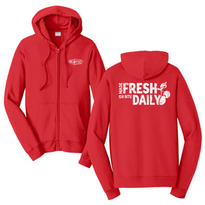 Open image in slideshow, CLEARANCE | Bruster&#39;s 2022 Made Fresh Full-Zip Hoodie (2 Color Options)
